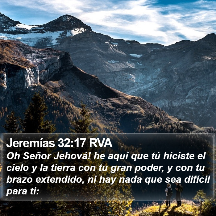 Jeremías 32:17 RVA Bible Study