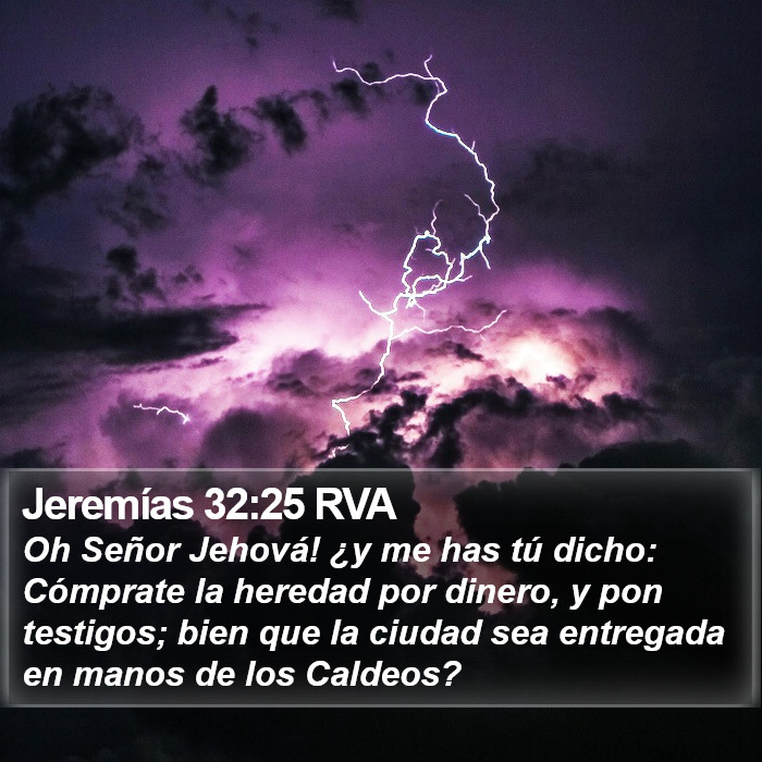 Jeremías 32:25 RVA Bible Study