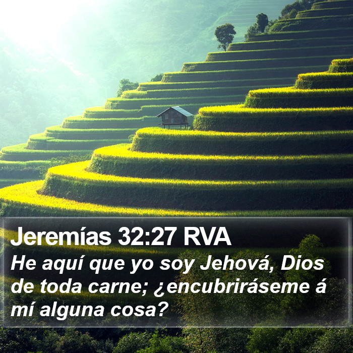 Jeremías 32:27 RVA Bible Study