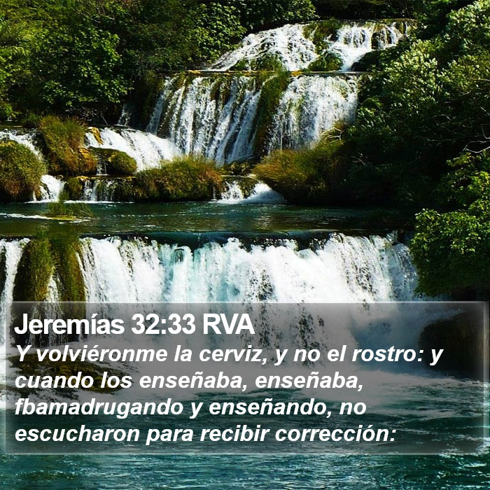 Jeremías 32:33 RVA Bible Study