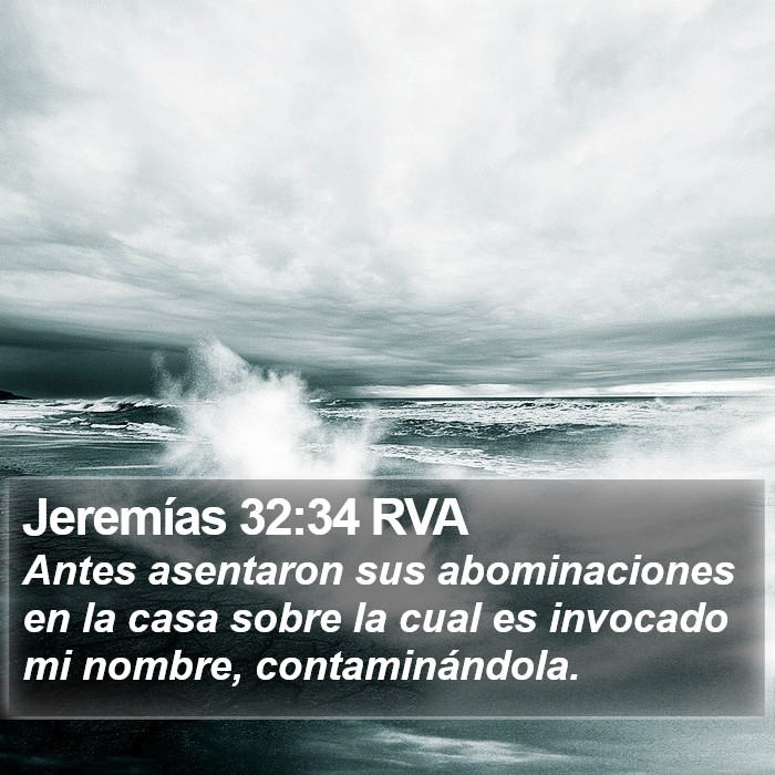 Jeremías 32:34 RVA Bible Study