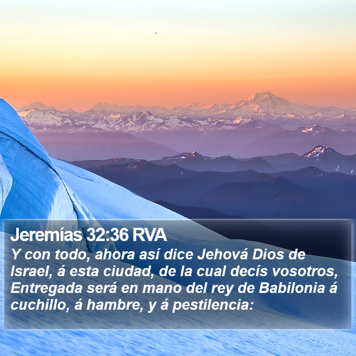 Jeremías 32:36 RVA Bible Study