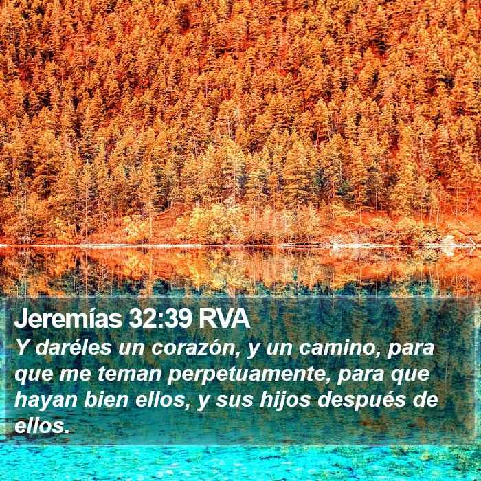 Jeremías 32:39 RVA Bible Study