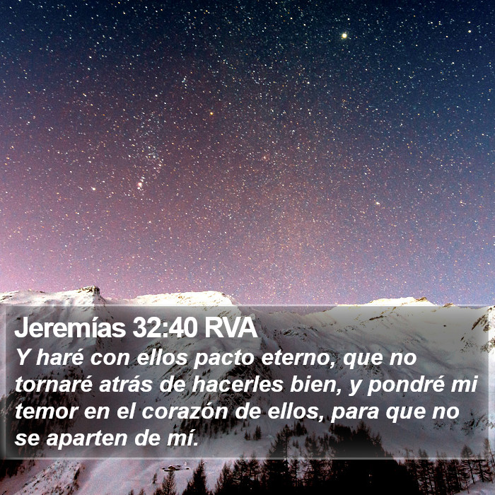 Jeremías 32:40 RVA Bible Study