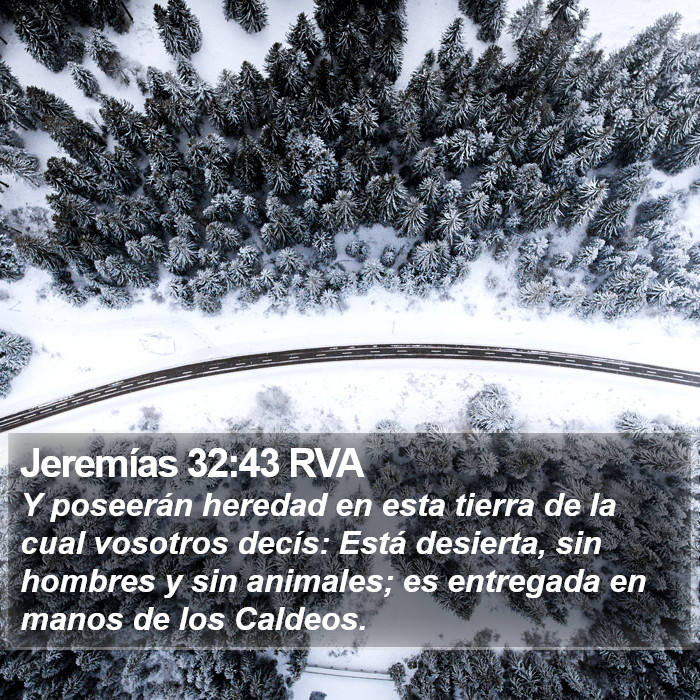 Jeremías 32:43 RVA Bible Study