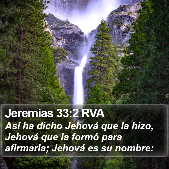 Jeremías 33:2 RVA Bible Study