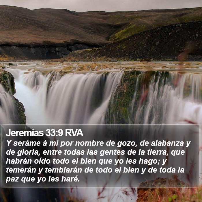 Jeremías 33:9 RVA Bible Study