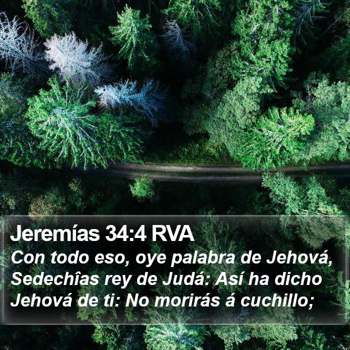 Jeremías 34:4 RVA Bible Study
