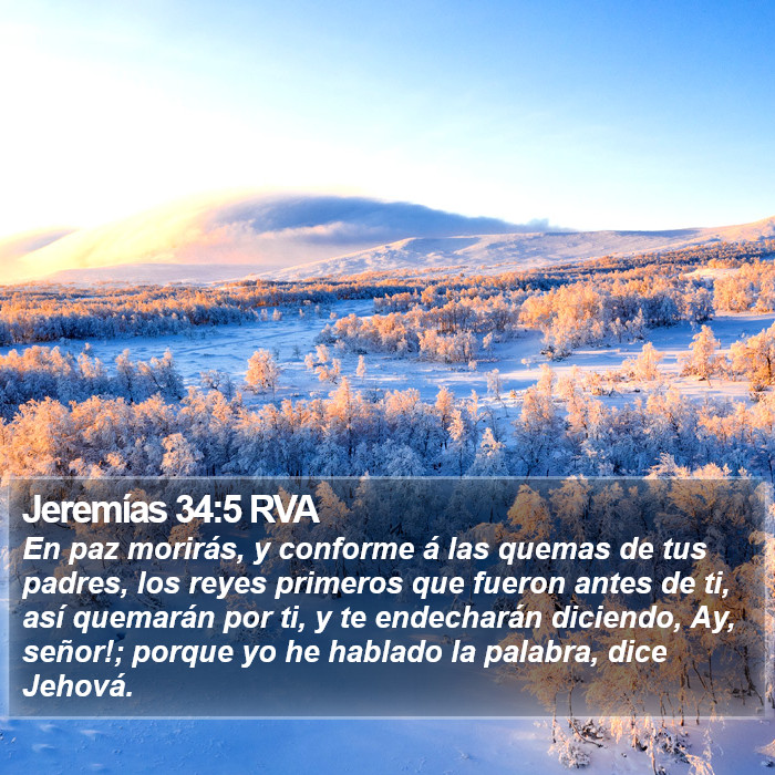 Jeremías 34:5 RVA Bible Study