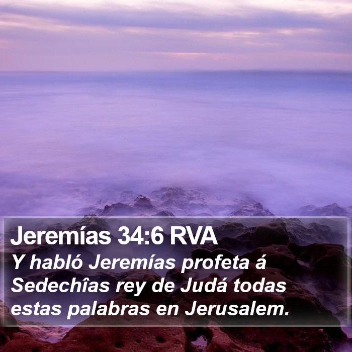 Jeremías 34:6 RVA Bible Study