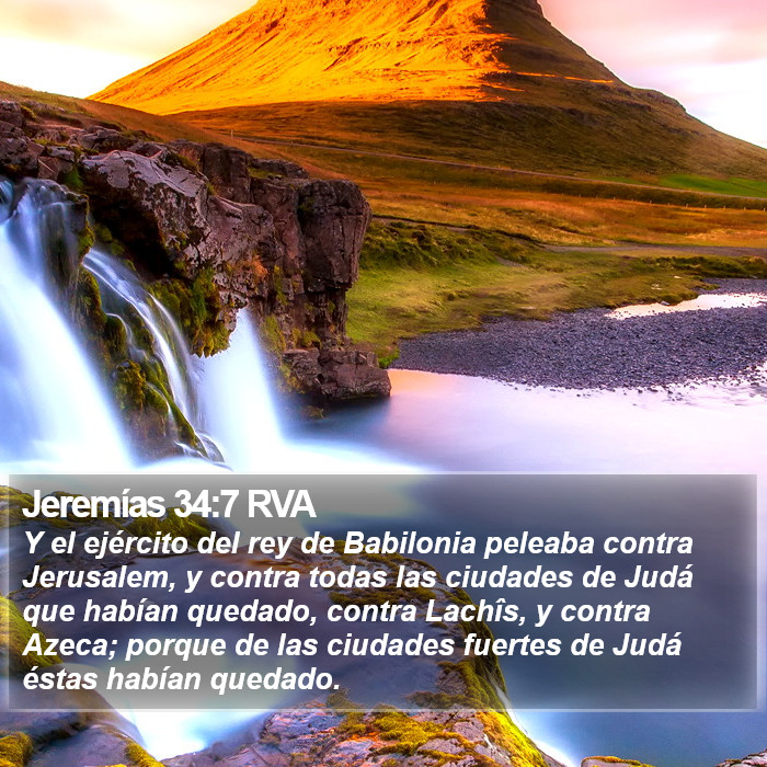 Jeremías 34:7 RVA Bible Study