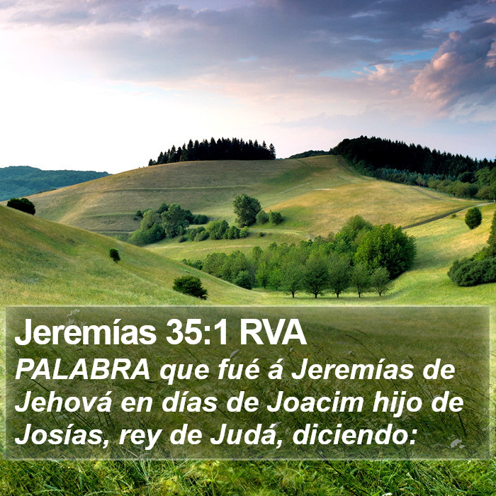 Jeremías 35:1 RVA Bible Study