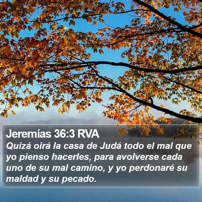 Jeremías 36:3 RVA Bible Study