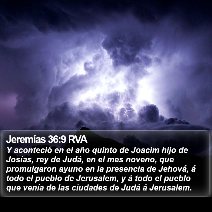 Jeremías 36:9 RVA Bible Study