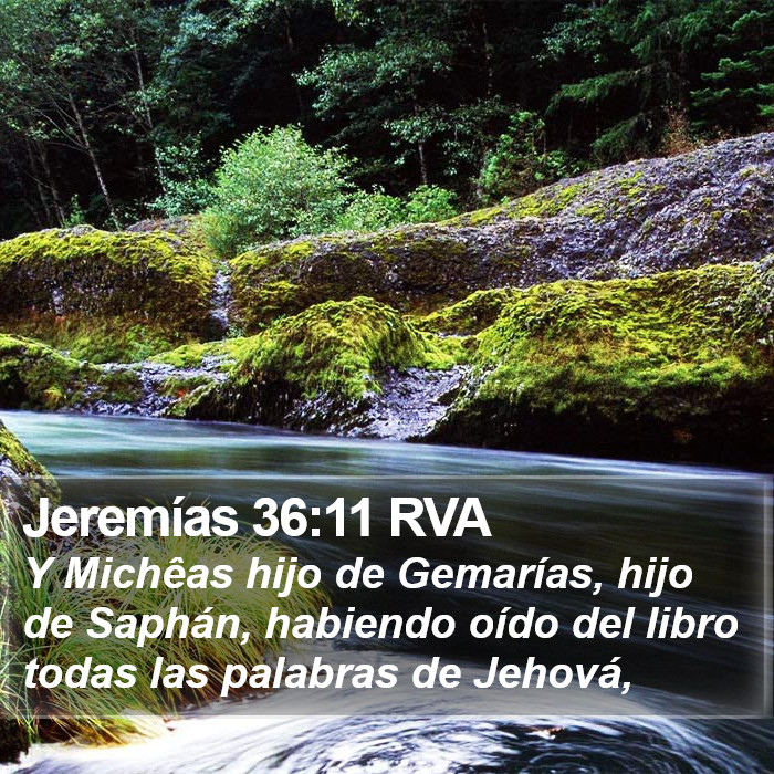 Jeremías 36:11 RVA Bible Study