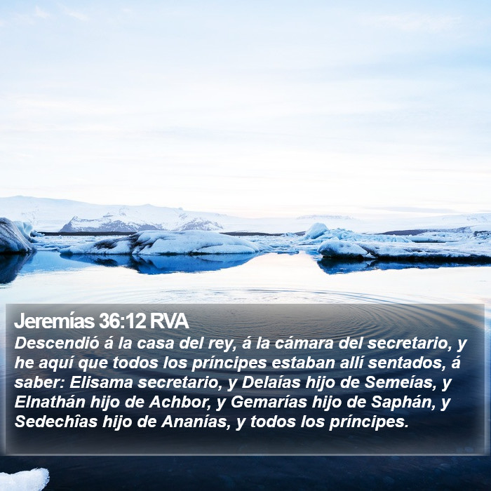 Jeremías 36:12 RVA Bible Study