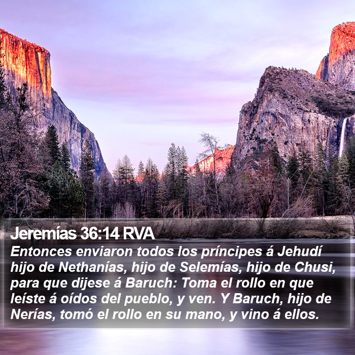 Jeremías 36:14 RVA Bible Study