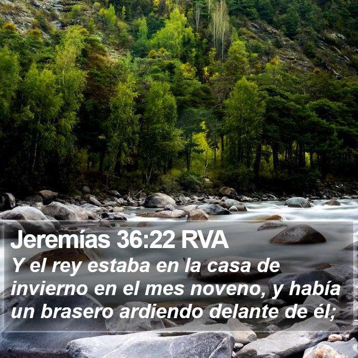 Jeremías 36:22 RVA Bible Study