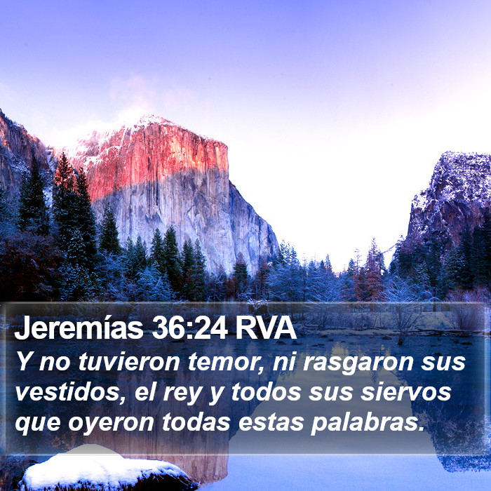 Jeremías 36:24 RVA Bible Study