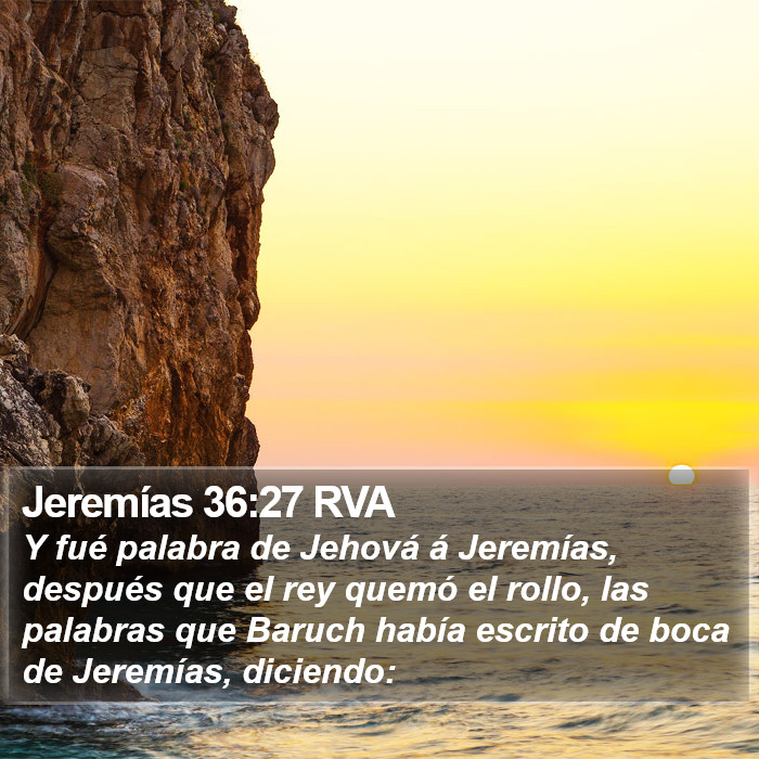 Jeremías 36:27 RVA Bible Study