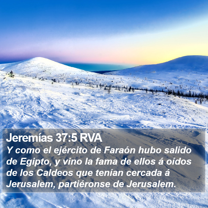 Jeremías 37:5 RVA Bible Study