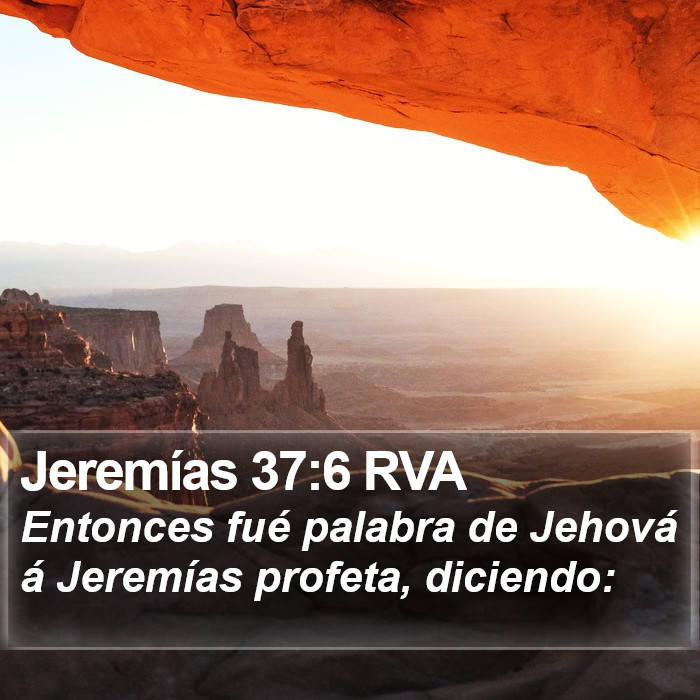 Jeremías 37:6 RVA Bible Study