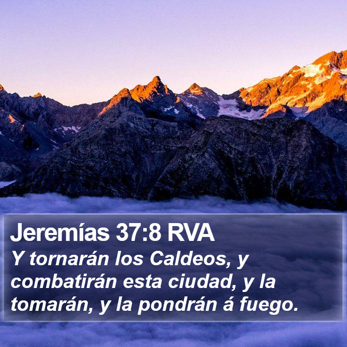 Jeremías 37:8 RVA Bible Study