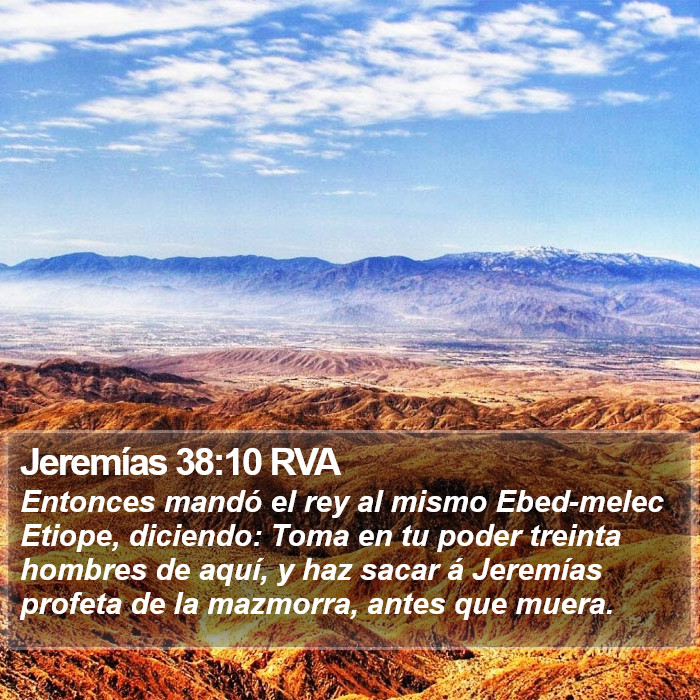 Jeremías 38:10 RVA Bible Study