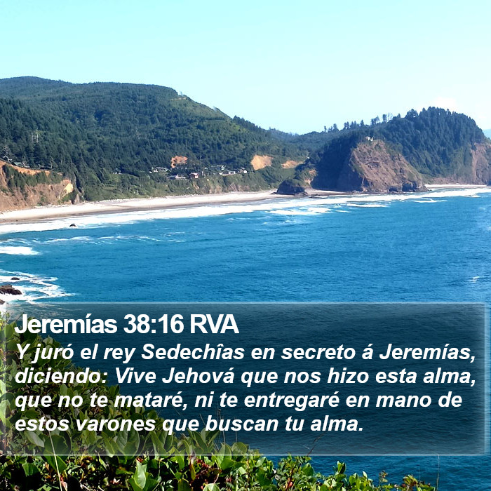 Jeremías 38:16 RVA Bible Study