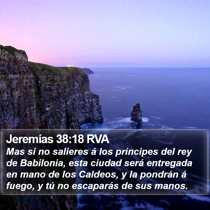 Jeremías 38:18 RVA Bible Study