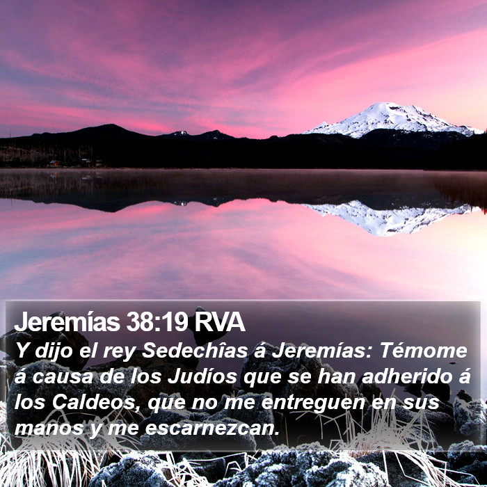 Jeremías 38:19 RVA Bible Study