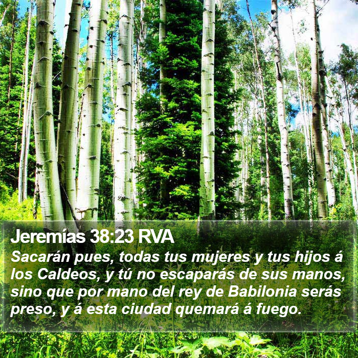 Jeremías 38:23 RVA Bible Study