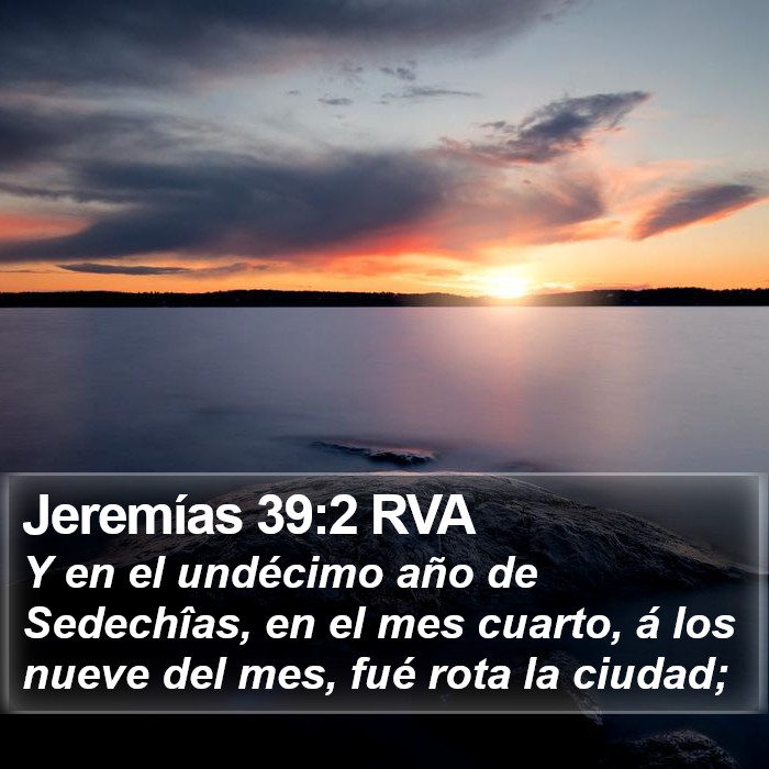 Jeremías 39:2 RVA Bible Study