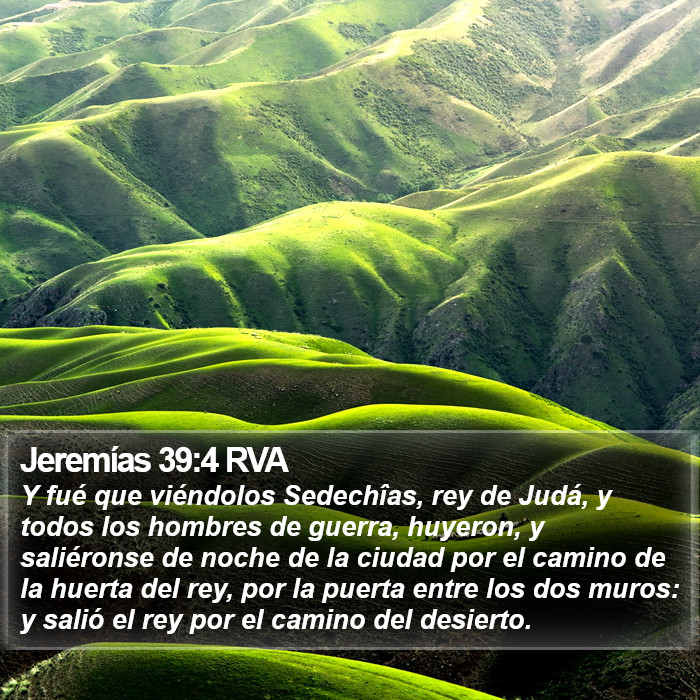 Jeremías 39:4 RVA Bible Study