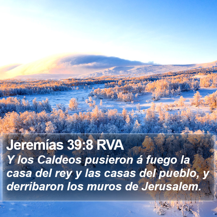 Jeremías 39:8 RVA Bible Study