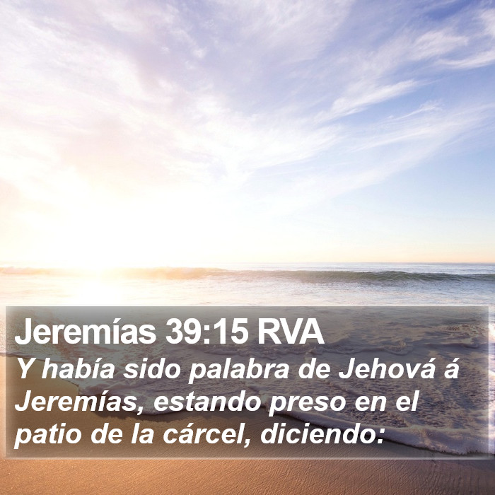 Jeremías 39:15 RVA Bible Study