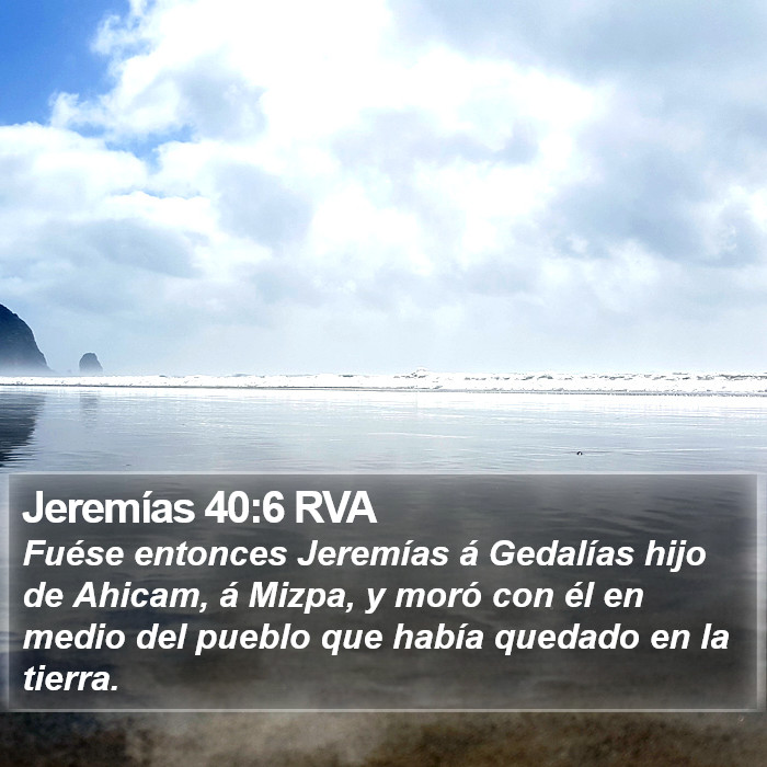 Jeremías 40:6 RVA Bible Study