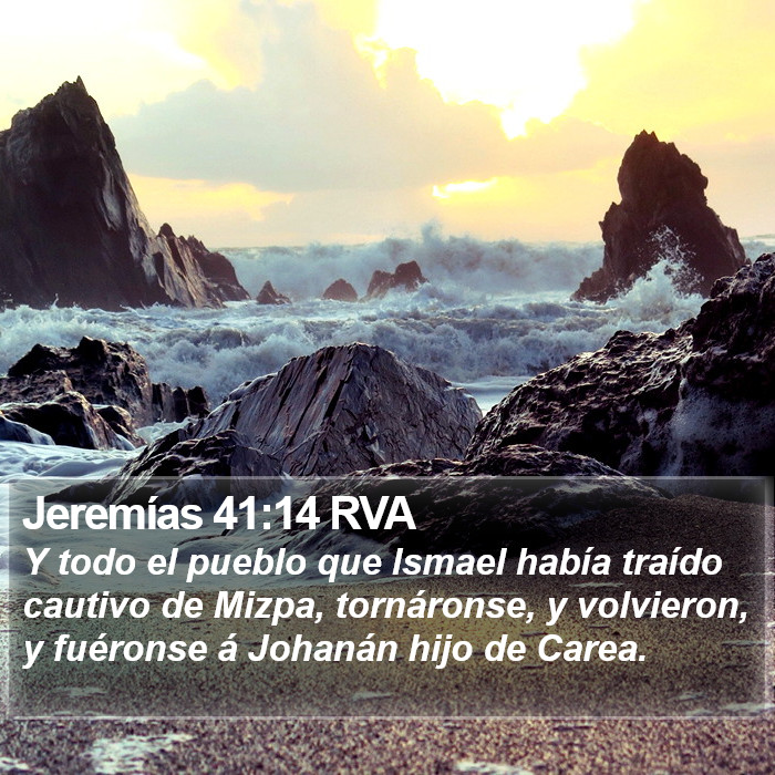 Jeremías 41:14 RVA Bible Study