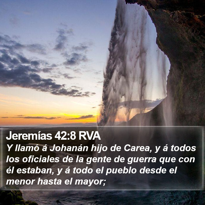 Jeremías 42:8 RVA Bible Study