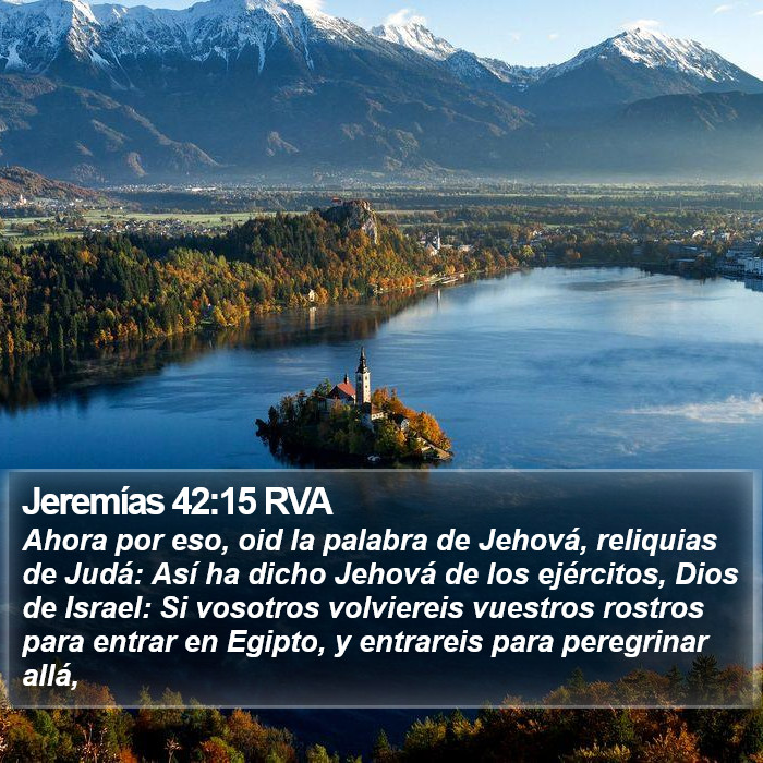 Jeremías 42:15 RVA Bible Study