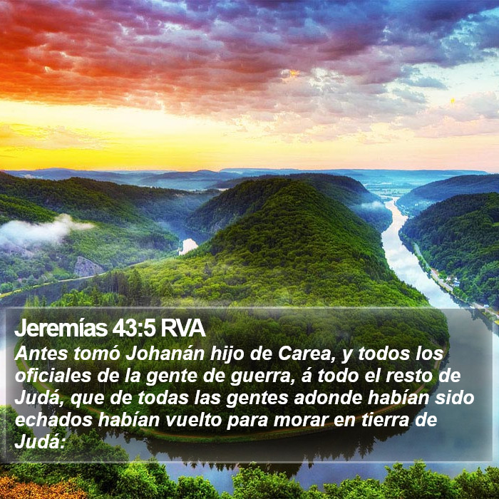 Jeremías 43:5 RVA Bible Study