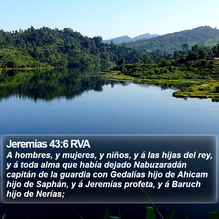 Jeremías 43:6 RVA Bible Study