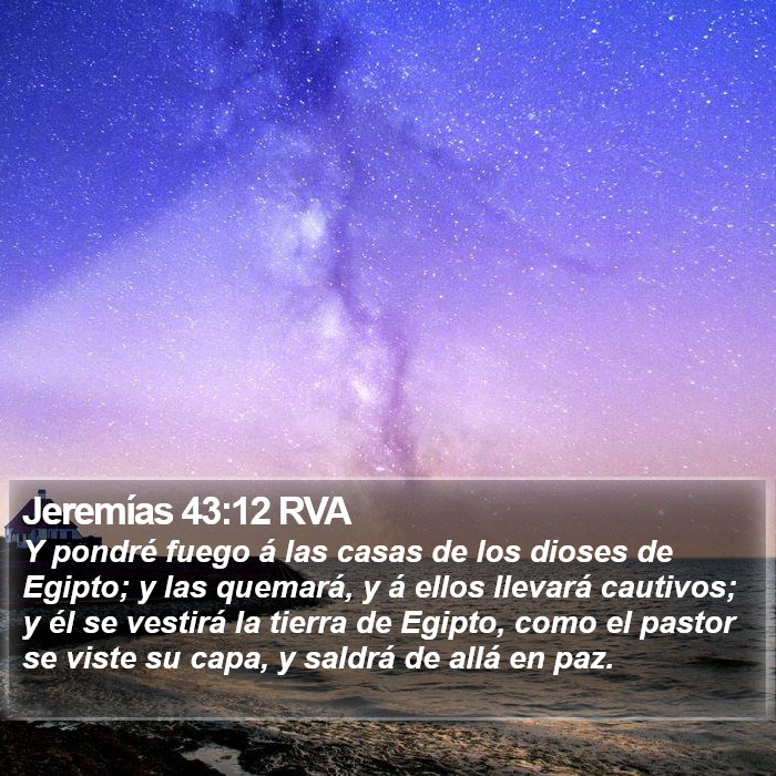 Jeremías 43:12 RVA Bible Study