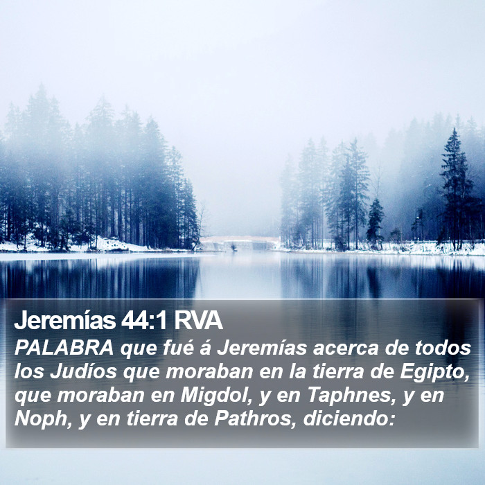 Jeremías 44:1 RVA Bible Study