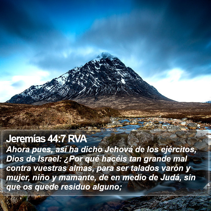 Jeremías 44:7 RVA Bible Study