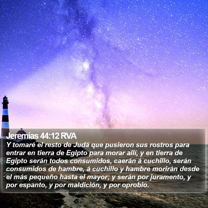 Jeremías 44:12 RVA Bible Study