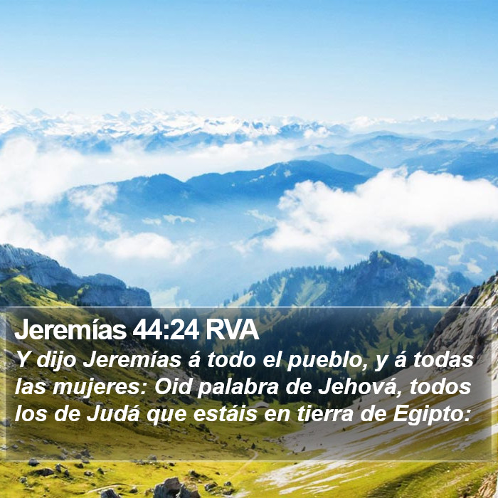 Jeremías 44:24 RVA Bible Study