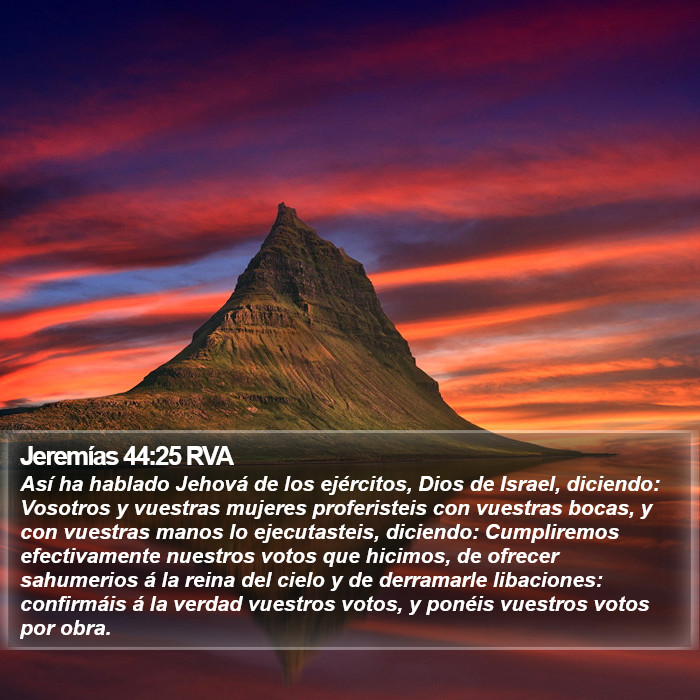 Jeremías 44:25 RVA Bible Study