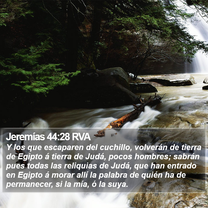 Jeremías 44:28 RVA Bible Study