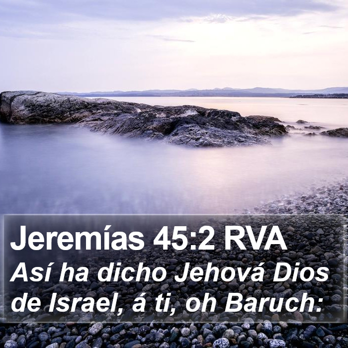 Jeremías 45:2 RVA Bible Study